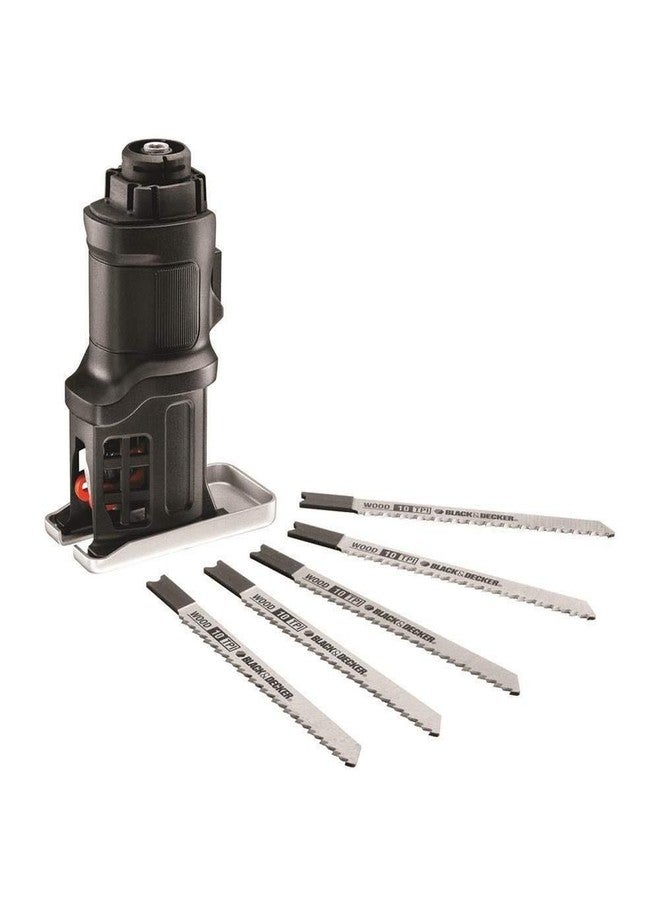 BLACK+DECKER MTJS1-XJ Multi-Evo Attachment Jigsaw (Black and Silver) 6-Pieces - Image 3